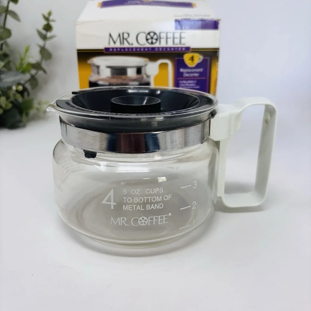 MR COFFEE Replacement D40‎ Replacement Decanter Carafe Pot White 4 Cup